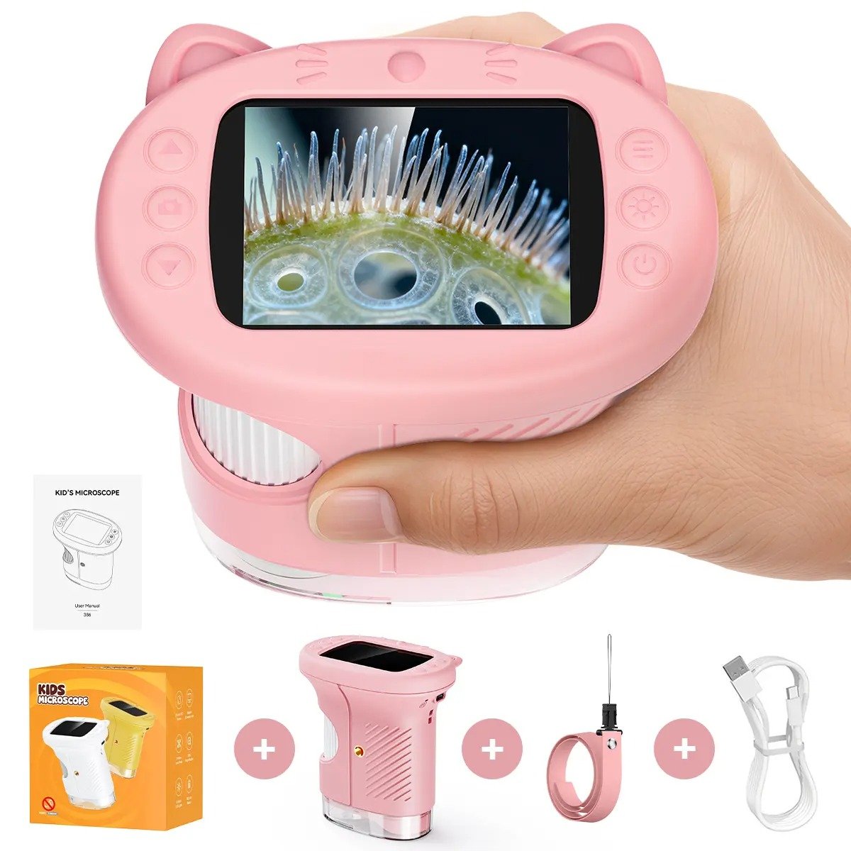 ExploraScope Kids 4K Digital Microscope (200–1000x Zoom)