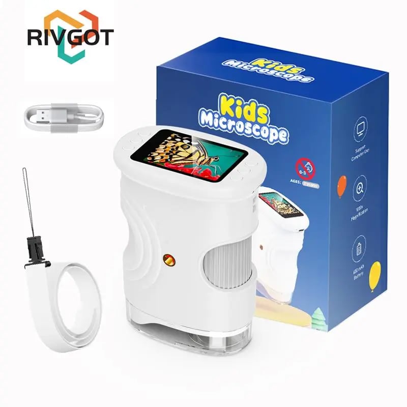 ExploraScope Kids 4K Digital Microscope (200–1000x Zoom)