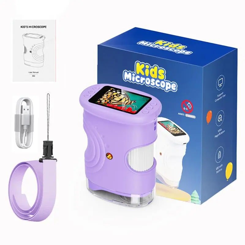 ExploraScope Kids 4K Digital Microscope (200–1000x Zoom)