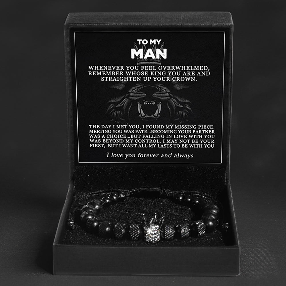 "To My Man" - The Kings Crown Bracelet