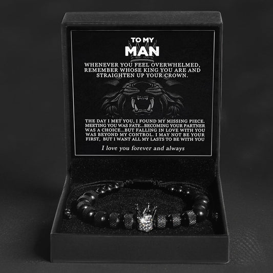 "To My Man" - The Kings Crown Bracelet